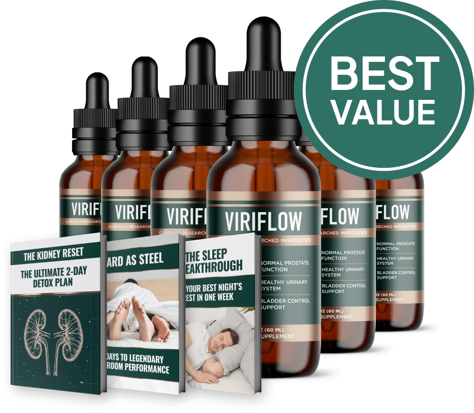 ViriFlow 6 Bottles - 180 Day Supply - Best Value